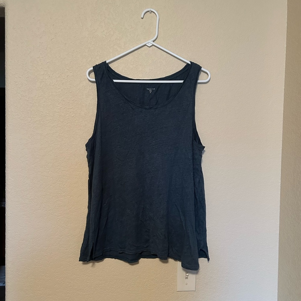 Garnet Hill Sleeveless Scoop Neck Tank Top